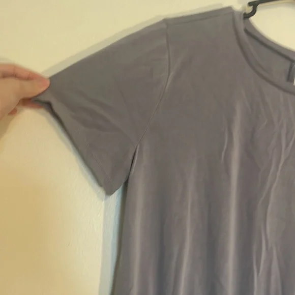 Express | Light Grey Short Sleeve Romper - Picture 3 of 5